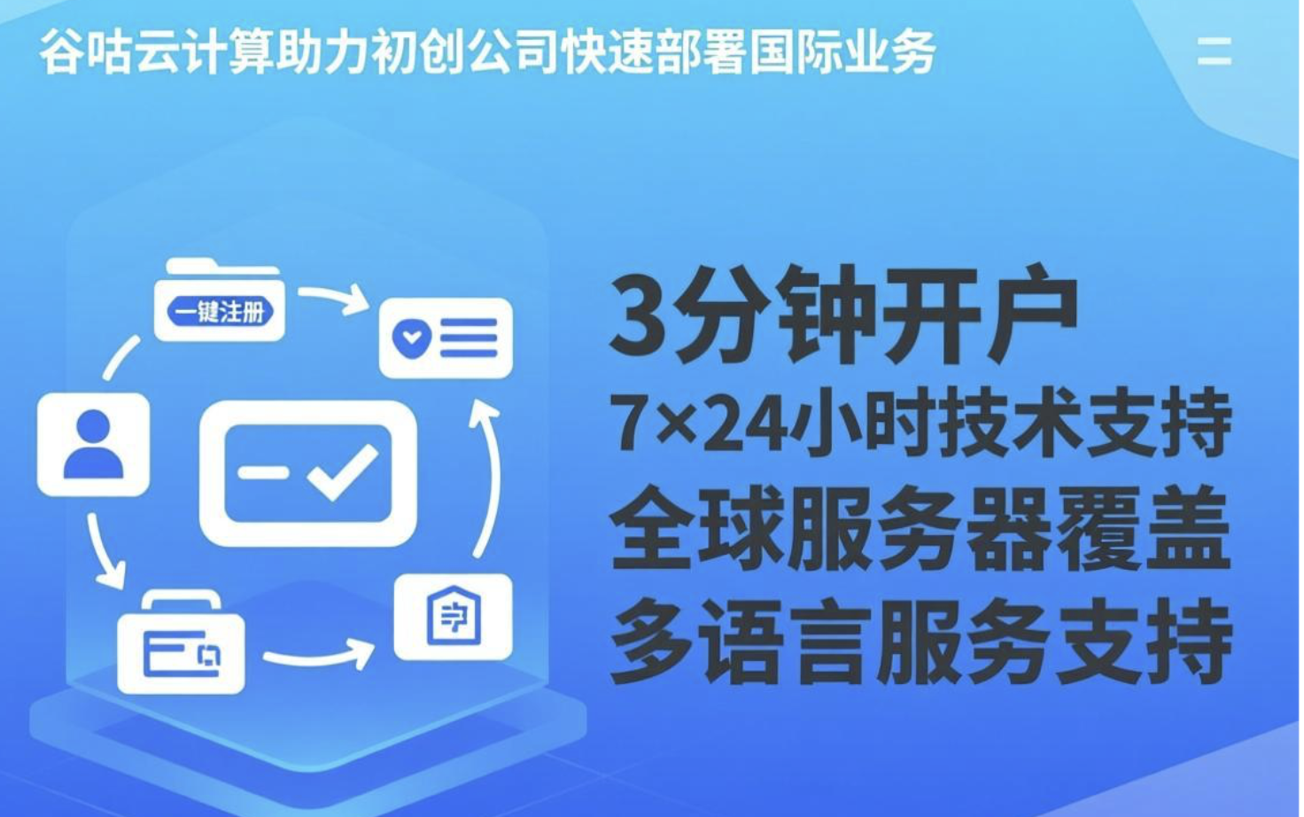 腾讯云国际开户3步搞定，初创公司快速上线省时50%